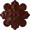 Ekena Millwork Katheryn Ceiling Medallion, Hand-Painted Brushed Mahogany, 18 1/8"OD x 1 1/4"P CM18KABMF - alternate 1